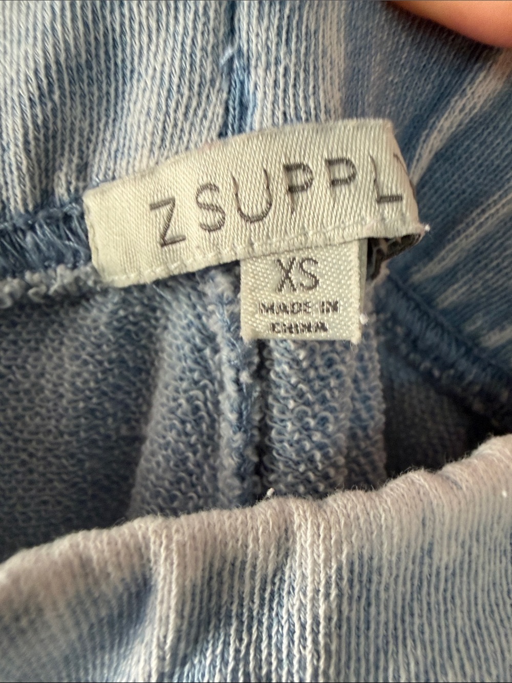Z Supply Pale Blue Textured Knit Top & Pant set - Picture 5 of 5